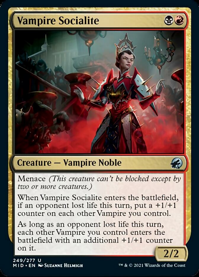 Vampire Socialite [Innistrad: Midnight Hunt] Magic: The Gathering