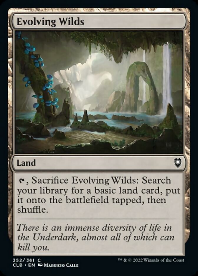 Evolving Wilds [Commander Legends: Battle for Baldur's Gate] Magic: The Gathering