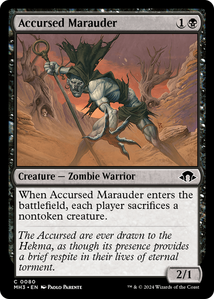 Accursed Marauder [Modern Horizons 3] Magic: The Gathering