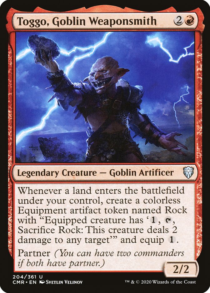 Toggo, Goblin Weaponsmith [Commander Legends] Magic: The Gathering