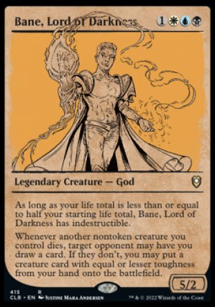 Bane, Lord of Darkness (Showcase) [Commander Legends: Battle for Baldur's Gate] Magic: The Gathering