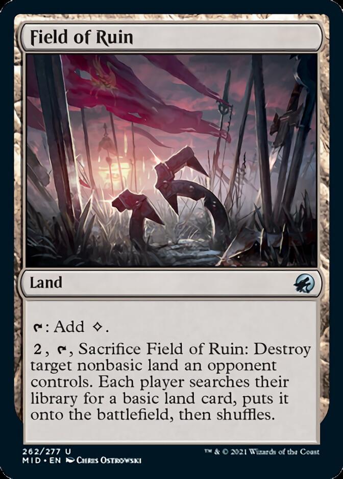 Field of Ruin [Innistrad: Midnight Hunt] Magic: The Gathering