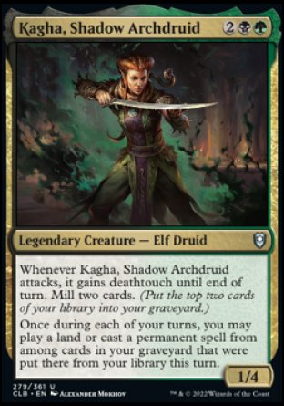 Kagha, Shadow Archdruid [Commander Legends: Battle for Baldur's Gate] Magic: The Gathering