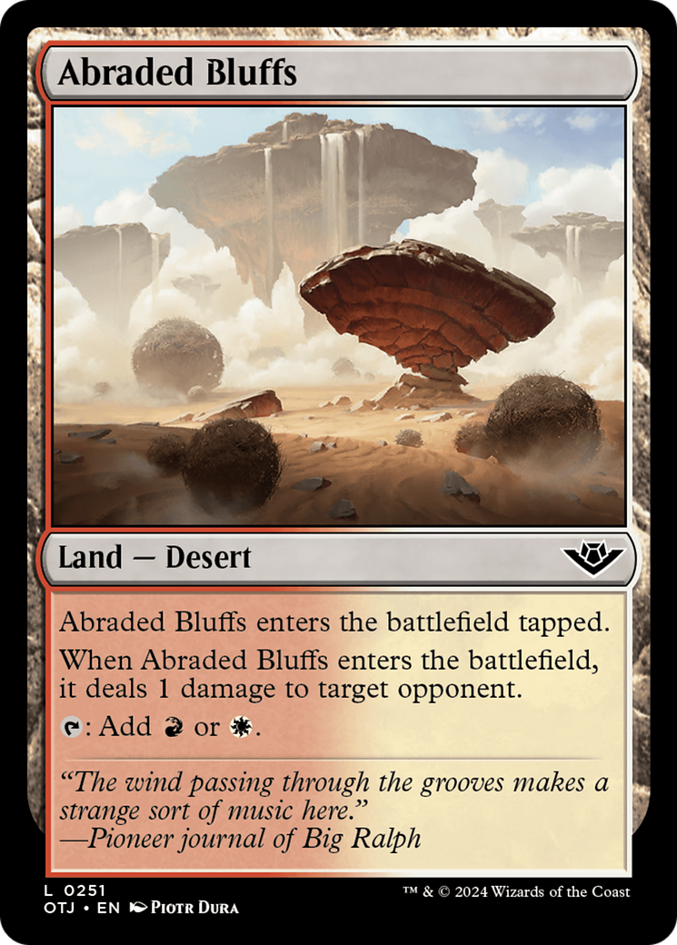 Abraded Bluffs [Outlaws of Thunder Junction] Magic: The Gathering