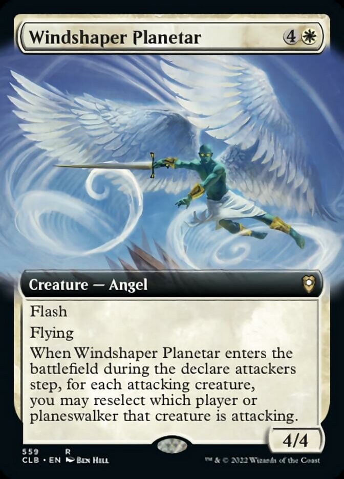 Windshaper Planetar (Extended Art) [Commander Legends: Battle for Baldur's Gate] Magic: The Gathering