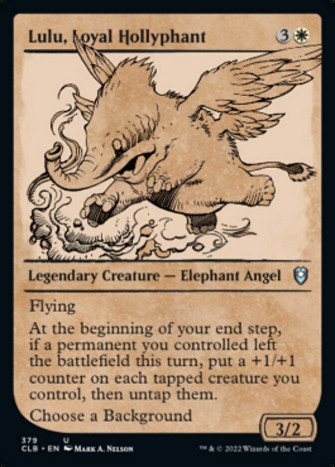 Lulu, Loyal Hollyphant (Showcase) [Commander Legends: Battle for Baldur's Gate] Magic: The Gathering