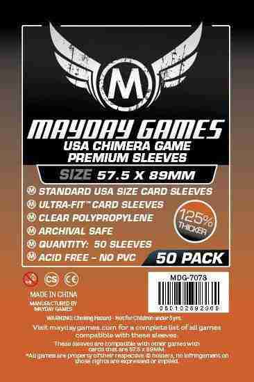 Mayday Games Standard USA Chimera Sleeve Premium (57.5x89mm) 50 pack