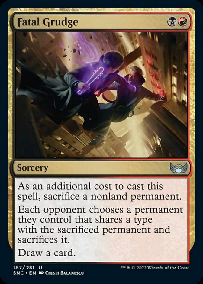 Fatal Grudge [Streets of New Capenna] Magic: The Gathering