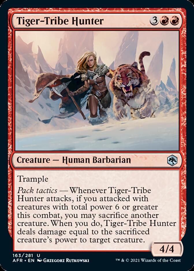 Tiger-Tribe Hunter [Dungeons & Dragons: Adventures in the Forgotten Realms] Magic: The Gathering