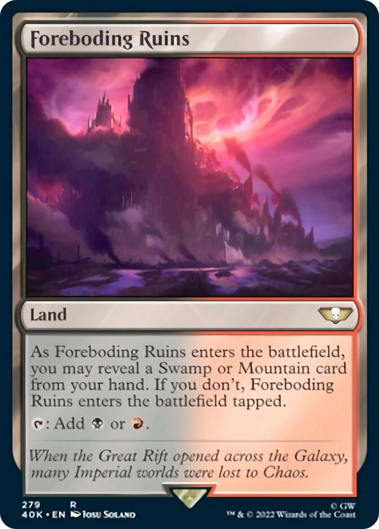 Foreboding Ruins [Warhammer 40,000] Magic: The Gathering