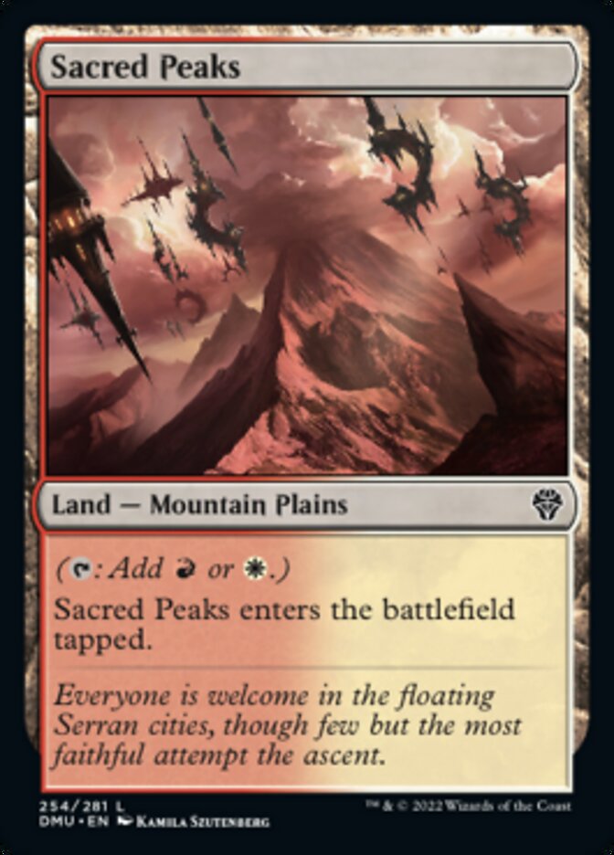 Sacred Peaks [Dominaria United] Magic: The Gathering