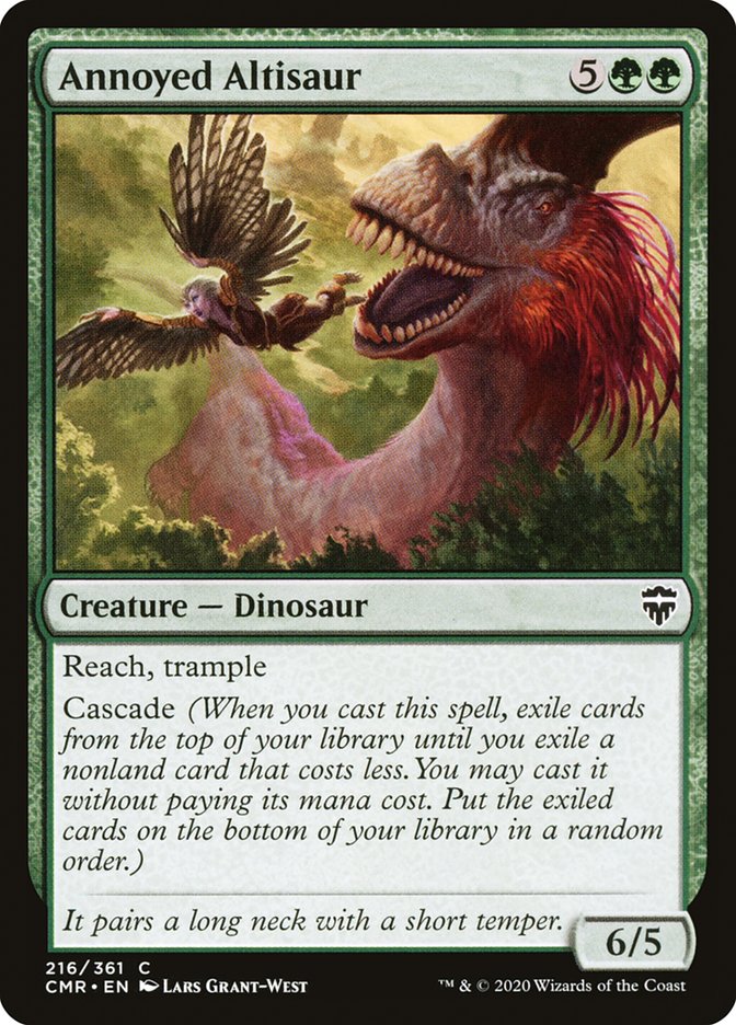 Annoyed Altisaur [Commander Legends] Magic: The Gathering