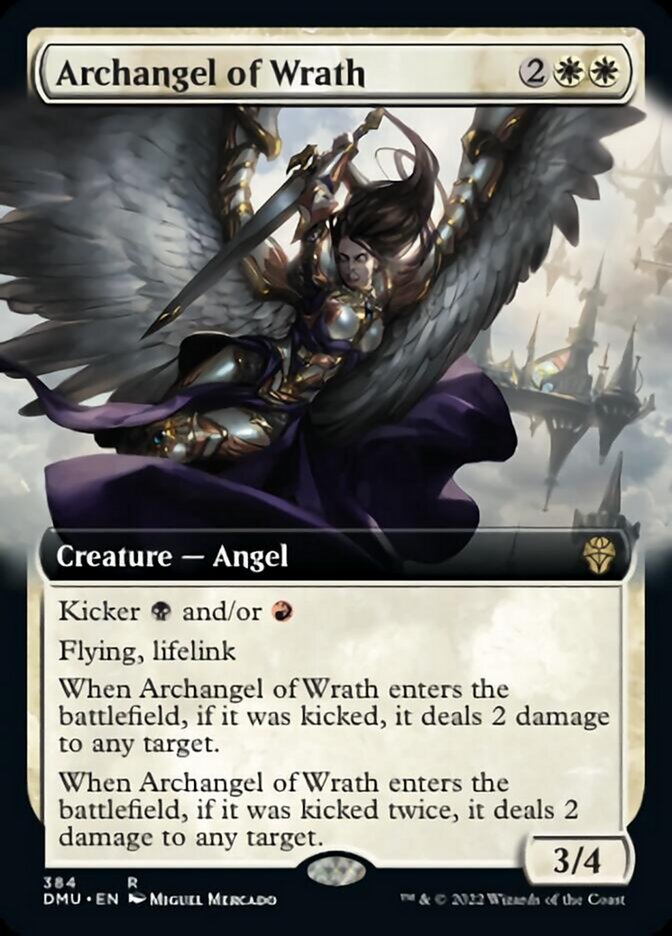 Archangel of Wrath (Extended Art) [Dominaria United] Magic: The Gathering