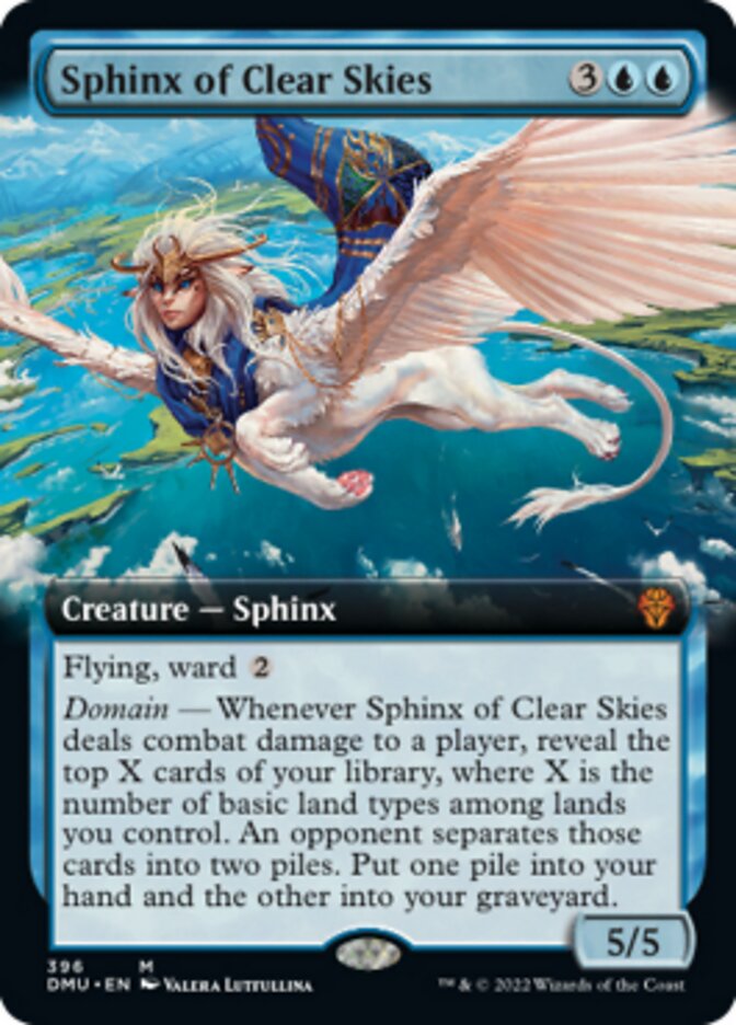 Sphinx of Clear Skies (Extended Art) [Dominaria United] Magic: The Gathering