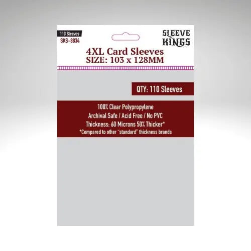 Sleeve Kings "4XL" Sleeves (103x128mm) 110 Pack