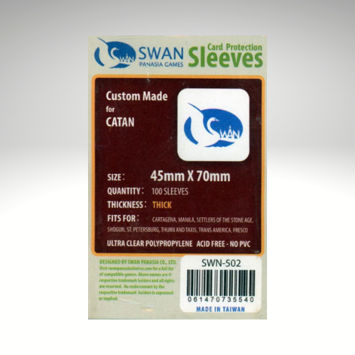 Swan Sleeves Premium Catan (45x70mm) 100 pack