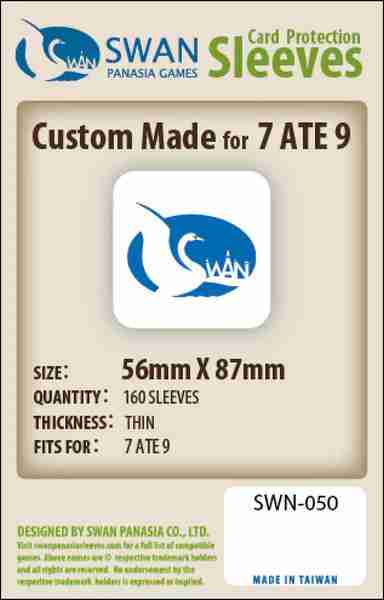 Swan Sleeves Standard 7 ate 9 (56x87mm) 160 pack