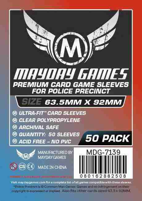 Mayday Games "Police Precinct" Premium Ultra Fit (63.5x92mm) 50 pack