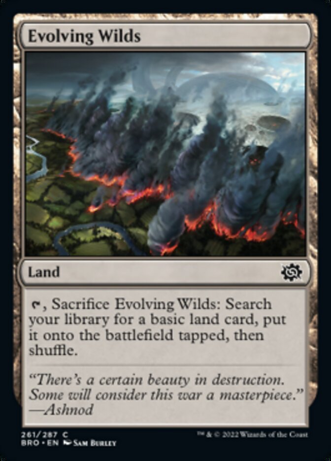 Evolving Wilds [The Brothers' War] Magic: The Gathering