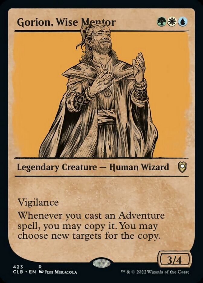 Gorion, Wise Mentor (Showcase) [Commander Legends: Battle for Baldur's Gate] Magic: The Gathering