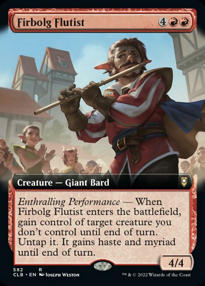 Firbolg Flutist (Extended Art) [Commander Legends: Battle for Baldur's Gate] Magic: The Gathering