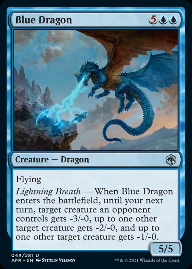 Blue Dragon [Dungeons & Dragons: Adventures in the Forgotten Realms] Magic: The Gathering