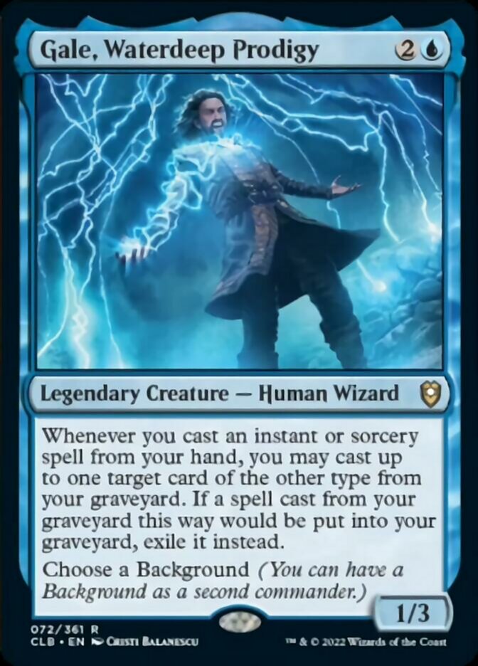 Gale, Waterdeep Prodigy [Commander Legends: Battle for Baldur's Gate] Magic: The Gathering