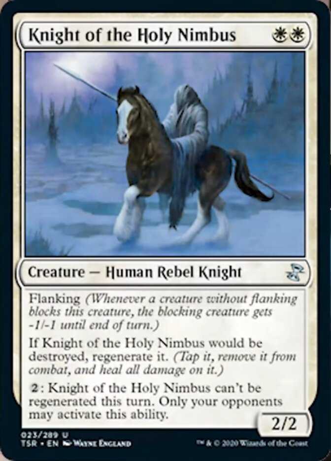 Knight of the Holy Nimbus [Time Spiral Remastered] Magic: The Gathering