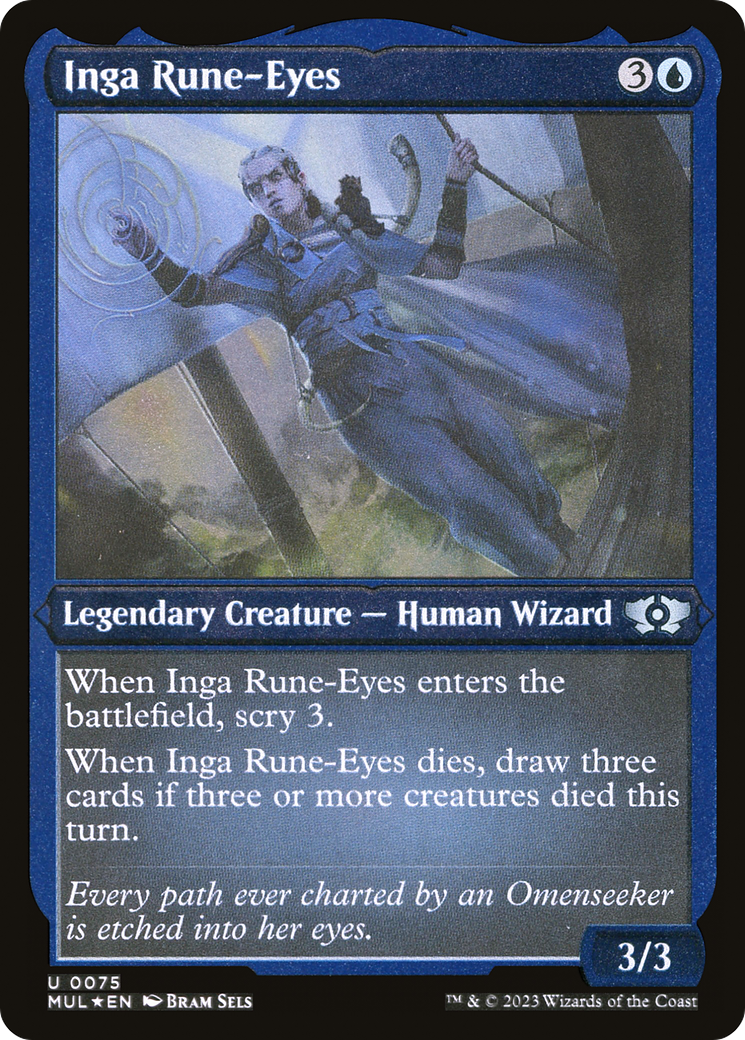 Inga Rune-Eyes (Foil Etched) [Multiverse Legends] Magic: The Gathering