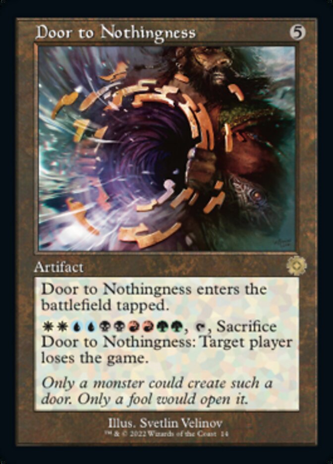 Door to Nothingness (Retro) [The Brothers' War Retro Artifacts] Magic: The Gathering