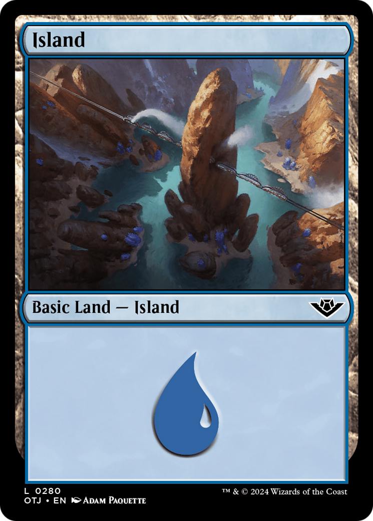 Island (0280) [Outlaws of Thunder Junction] Magic: The Gathering