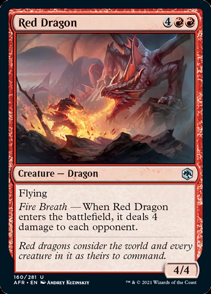 Red Dragon [Dungeons & Dragons: Adventures in the Forgotten Realms] Magic: The Gathering