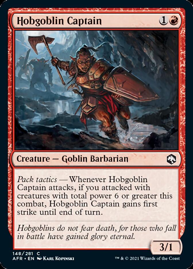 Hobgoblin Captain [Dungeons & Dragons: Adventures in the Forgotten Realms] Magic: The Gathering