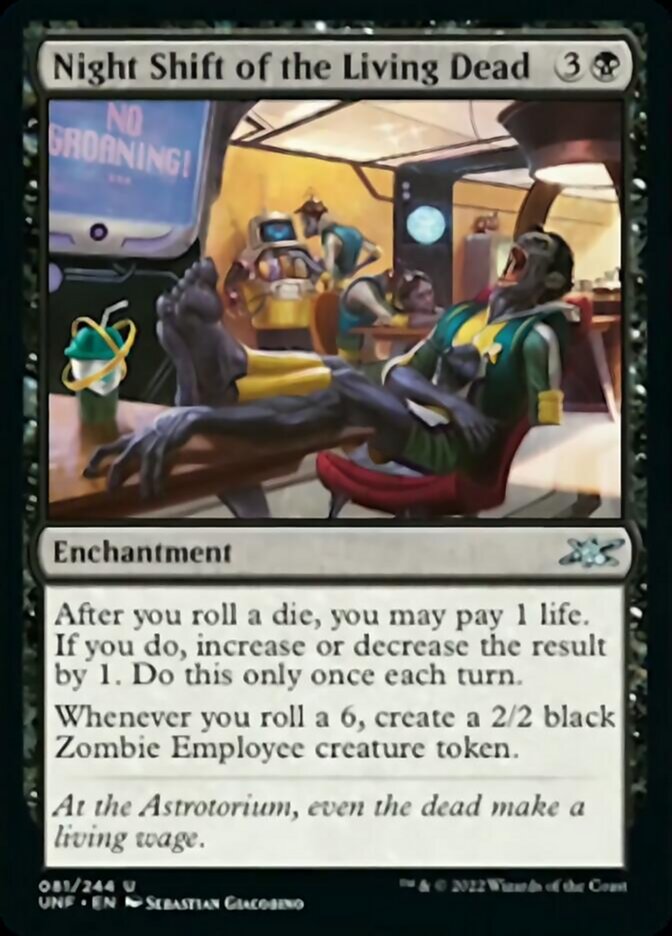 Night Shift of the Living Dead [Unfinity] Magic: The Gathering