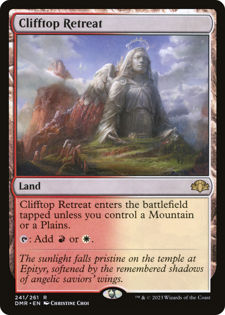 Clifftop Retreat [Dominaria Remastered] Magic: The Gathering