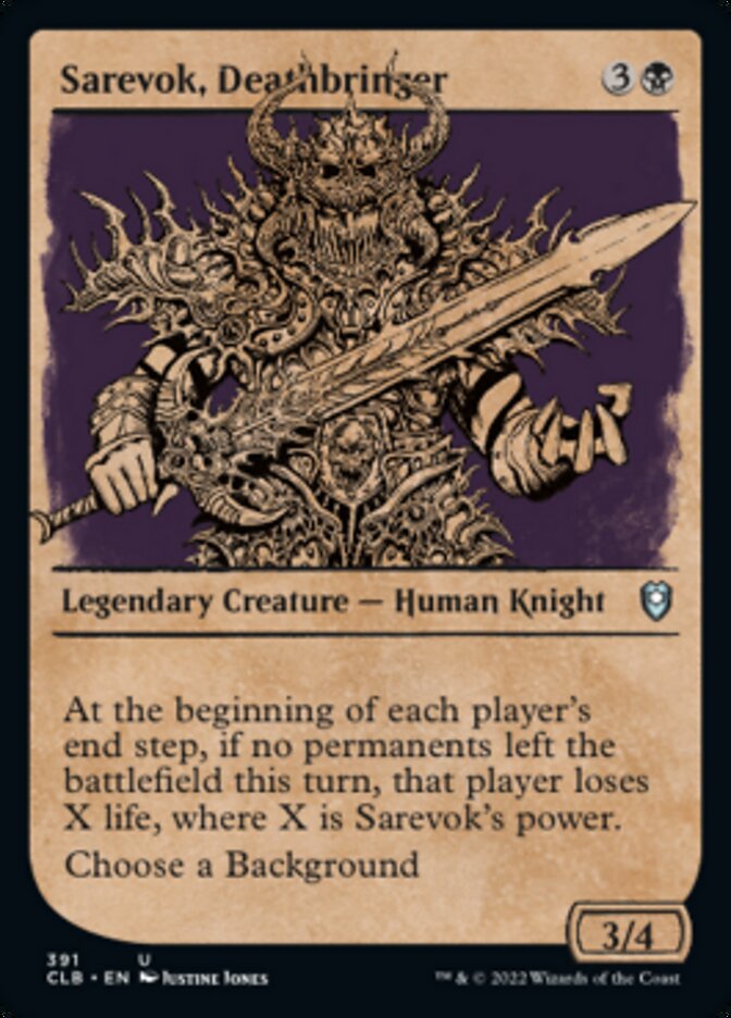 Sarevok, Deathbringer (Showcase) [Commander Legends: Battle for Baldur's Gate] Magic: The Gathering