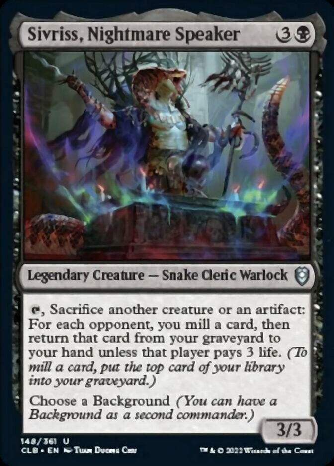 Sivriss, Nightmare Speaker [Commander Legends: Battle for Baldur's Gate] Magic: The Gathering