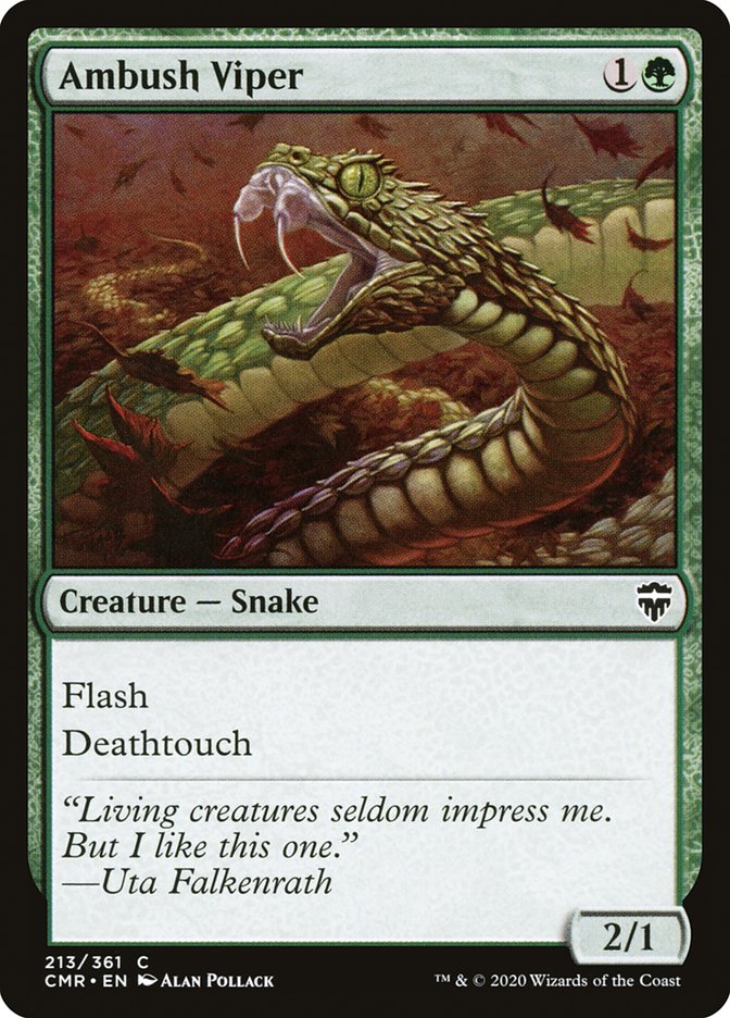 Ambush Viper [Commander Legends] Magic: The Gathering