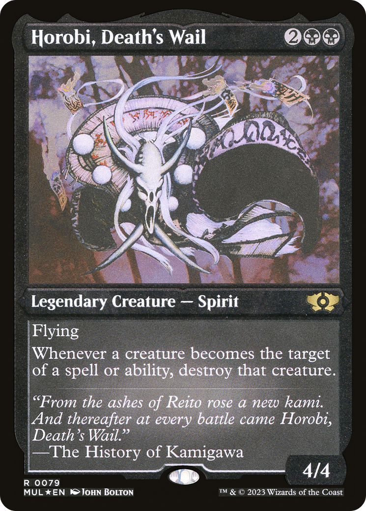 Horobi, Death's Wail (Foil Etched) [Multiverse Legends] Magic: The Gathering