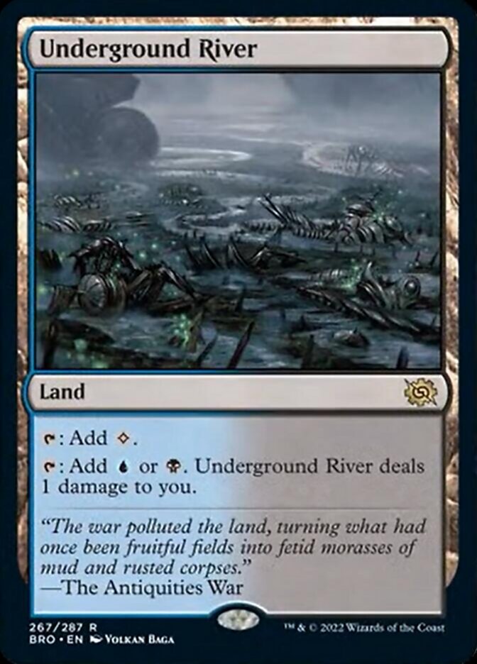 Underground River [The Brothers' War] Magic: The Gathering