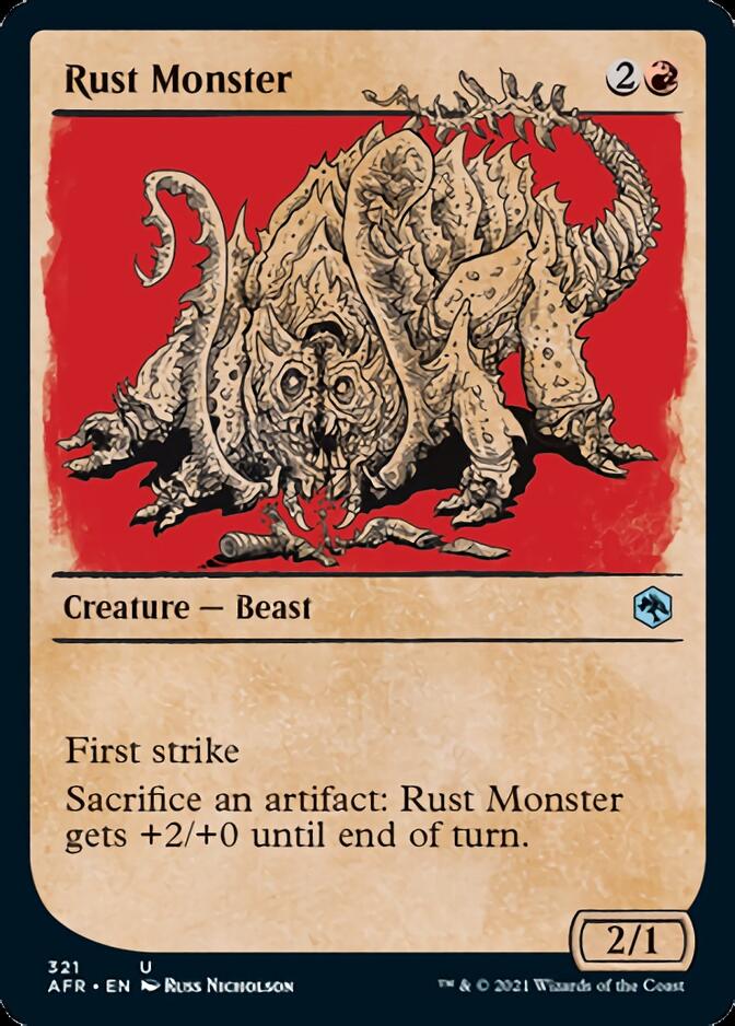 Rust Monster (Showcase) [Dungeons & Dragons: Adventures in the Forgotten Realms] Magic: The Gathering