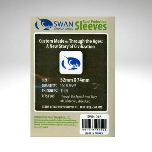 Swan Sleeves Standard Through the Ages (52x74mm) 160 pack