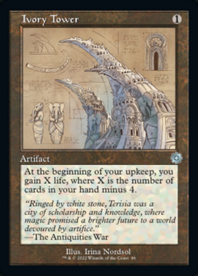 Ivory Tower (Retro Schematic) [The Brothers' War Retro Artifacts] Magic: The Gathering