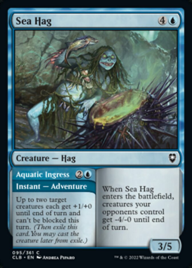 Sea Hag // Aquatic Ingress [Commander Legends: Battle for Baldur's Gate] Magic: The Gathering