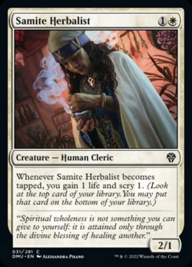 Samite Herbalist [Dominaria United] Magic: The Gathering