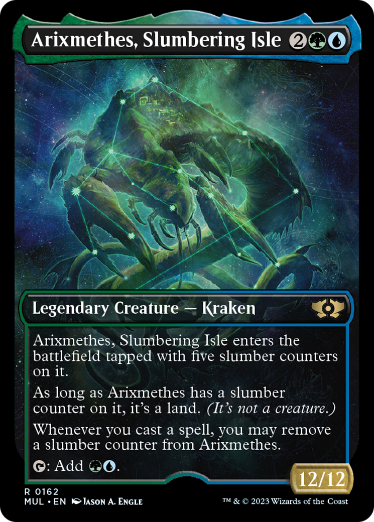 Arixmethes, Slumbering Isle (Halo Foil) [Multiverse Legends] Magic: The Gathering