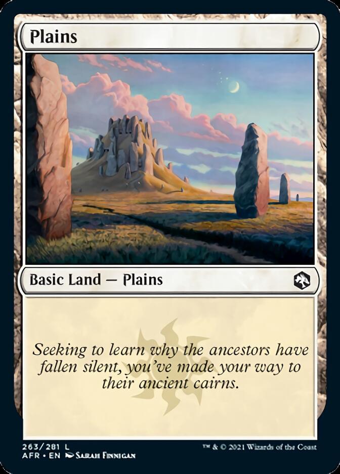 Plains (263) [Dungeons & Dragons: Adventures in the Forgotten Realms] Magic: The Gathering