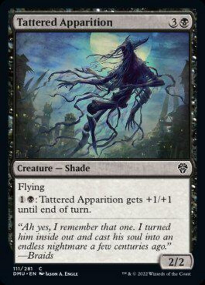 Tattered Apparition [Dominaria United] Magic: The Gathering