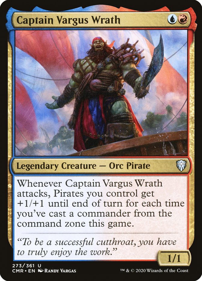 Captain Vargus Wrath [Commander Legends] Magic: The Gathering