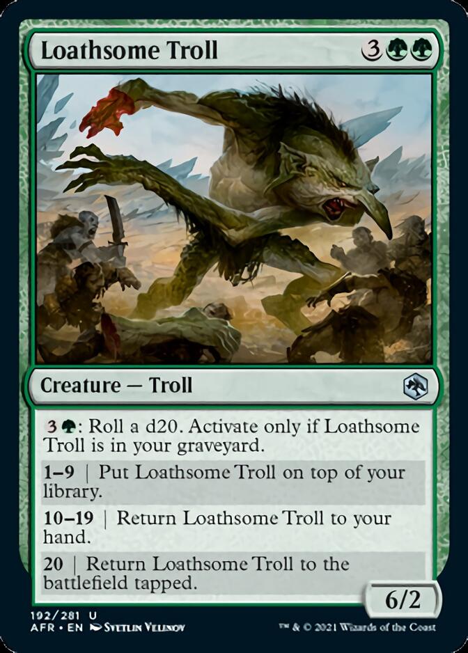 Loathsome Troll [Dungeons & Dragons: Adventures in the Forgotten Realms] Magic: The Gathering